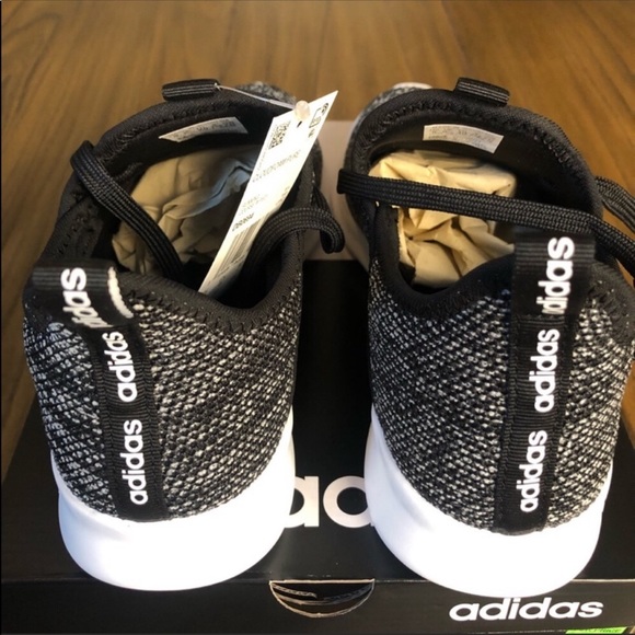 Adidas cloudfoam black sneakers tennis shoes - Picture 6 of 8